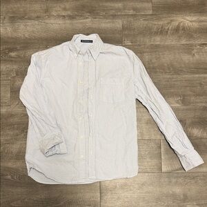 Brandy Melville Light Blue Striped Button Down Shirt